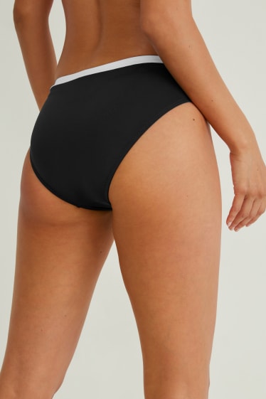 Women - Bikini bottoms - mid-rise - LYCRA® XTRA LIFE™ - black