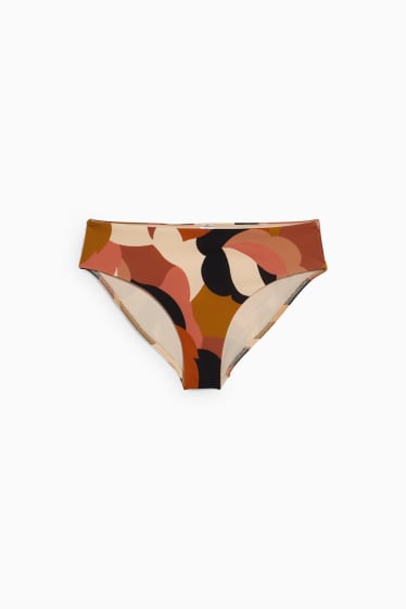 Women - Bikini bottoms - mid-rise - LYCRA® XTRA LIFE™ - patterned - beige
