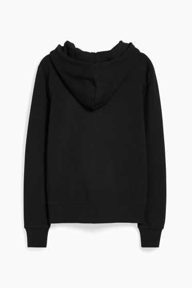 Women - Zip-through sweatshirt with hood - black