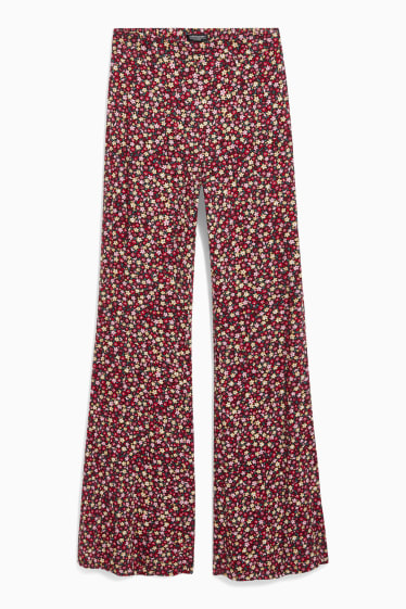 Women - CLOCKHOUSE - cloth trousers - high waist - multicoloured