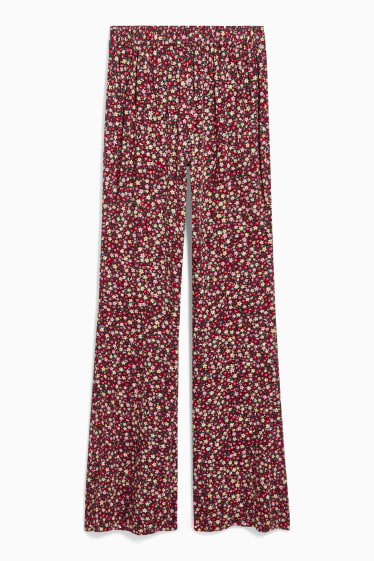 Women - CLOCKHOUSE - cloth trousers - high waist - multicoloured