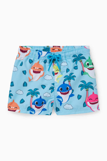 Bébés - Baby Shark - maillot de bain - bleu clair