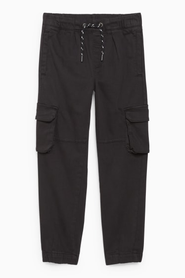 Enfants - Pantalon cargo - noir