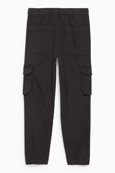 Enfants - Pantalon cargo - noir