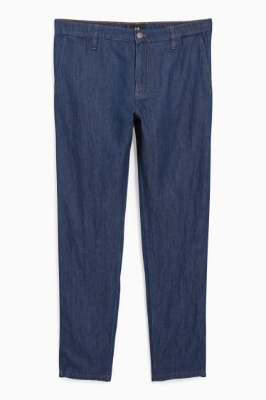 Herren - Tapered Jeans - mit Hanffasern - dunkeljeansblau