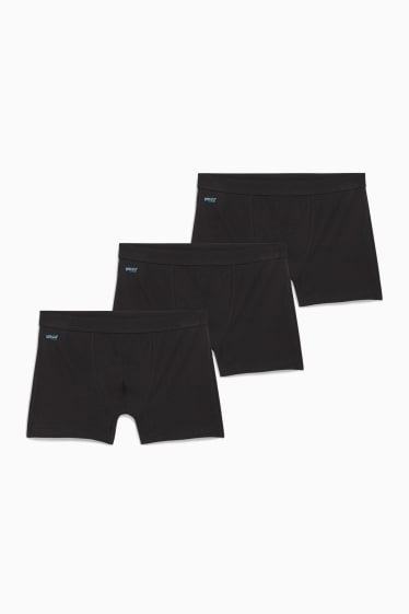 Pánské - Multipack 3 ks - boxerky - LYCRA® - černá