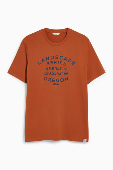 Men - T-shirt - brown