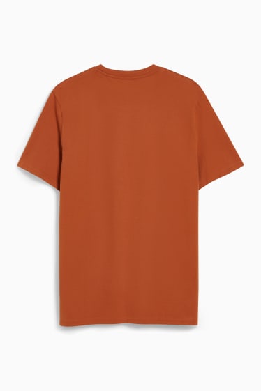 Mężczyźni - T-shirt - brązowy
