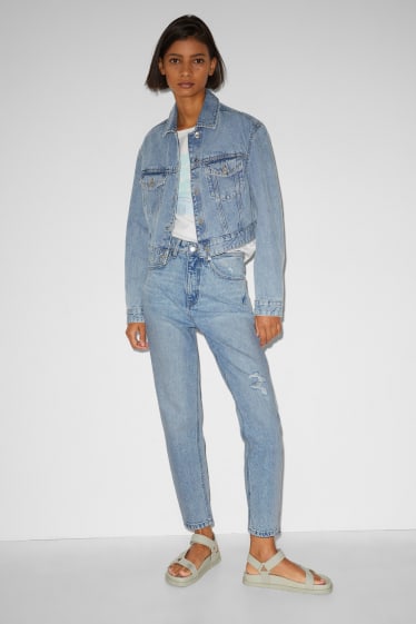 Joves - CLOCKHOUSE - mom jeans - high waist - texà blau clar