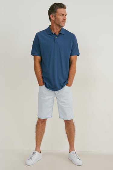 Men - Denim shorts - LYCRA® - denim-light gray