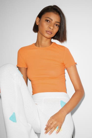Mujer - CLOCKHOUSE - camiseta - naranja