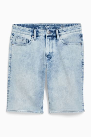 Herren - Jeans-Bermudas - LYCRA® - helljeansblau