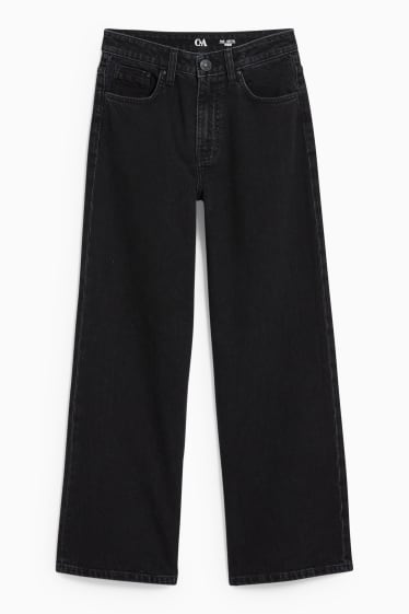 Kinderen - Wide leg jeans - jeansdonkergrijs