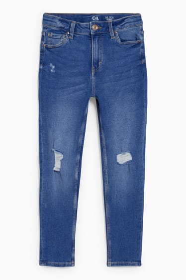 Kinderen: meisjes - Skinny jeans - jeansblauw