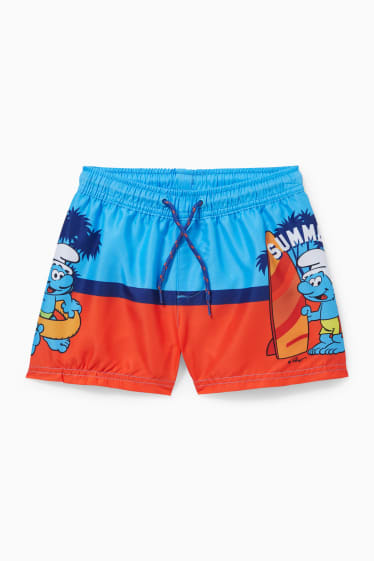 Bambini - I Puffi - shorts da mare - azzurro