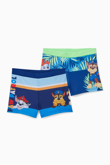 Kinderen: jongens - Set van 2 - Paw Patrol - zwembroek - LYCRA® XTRA LIFE™ - donkerblauw