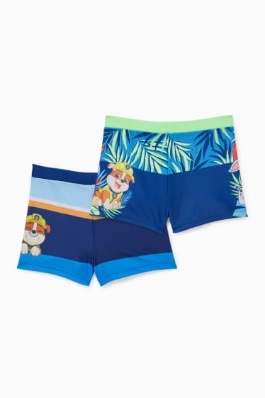 Kinderen - Set van 2 - Paw Patrol - zwembroek - LYCRA® XTRA LIFE™ - donkerblauw