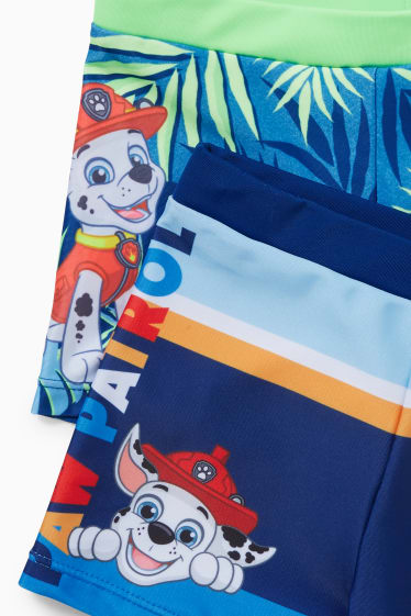 Kinderen - Set van 2 - Paw Patrol - zwembroek - LYCRA® XTRA LIFE™ - donkerblauw