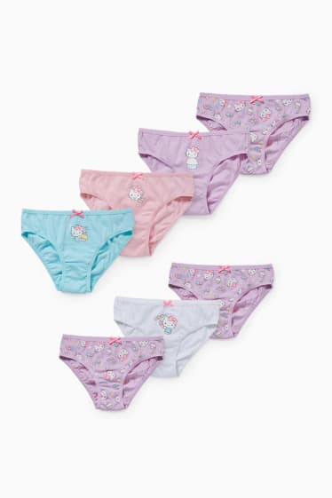 Kinder Mädchen - Multipack 7er - Hello Kitty - Slip - hellviolett