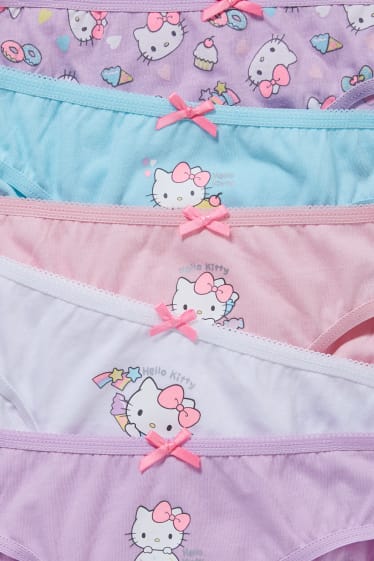 Enfants - Lot de 6 - Hello Kitty - culottes - violet clair