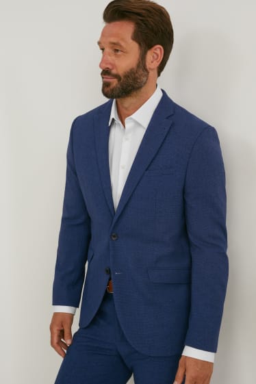 Hommes - Veste de costume - coupe slim - Flex - LYCRA® - bleu foncé