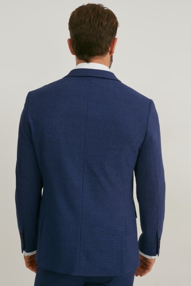 Hommes - Veste de costume - coupe slim - Flex - LYCRA® - bleu foncé