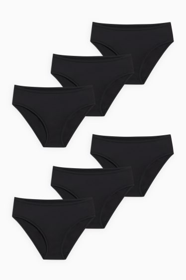 Mujer - Pack de 6 - braguitas - LYCRA® - negro