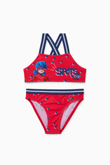 Enfants - Miraculous - bikini - LYCRA® XTRA LIFE™ - 2 pièces - rouge foncé
