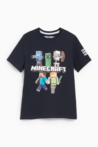 Children - Minecraft - short sleeve T-shirt - dark blue