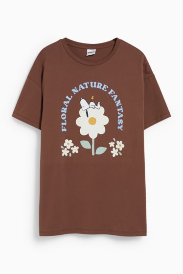 Ados & jeunes adultes - CLOCKHOUSE - T-shirt - Peanuts - Cacao