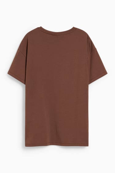 Dames - CLOCKHOUSE - T-shirt - Peanuts - Cacao