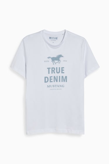 Men - MUSTANG - T-shirt - white