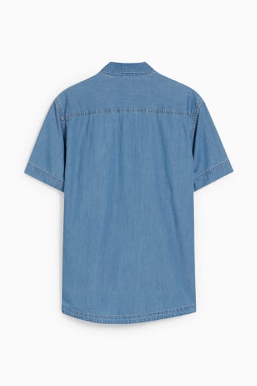 Home - MUSTANG - camisa texana - slim fit - Kent - texà blau clar