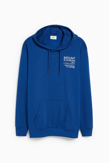 Hombre - Sudadera con capucha - azul