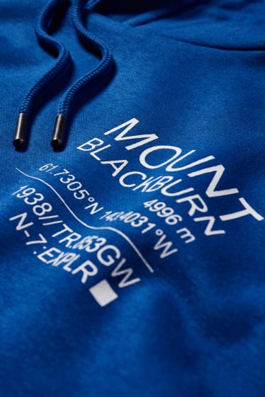 Men - Hoodie - blue