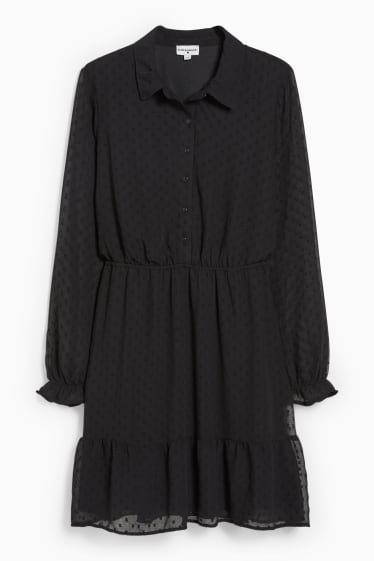 Femmes - CLOCKHOUSE - robe en gaze - noir