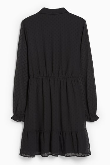 Femmes - CLOCKHOUSE - robe en gaze - noir