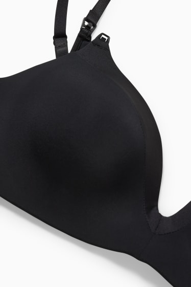 Women - Nursing bra - padded  - black