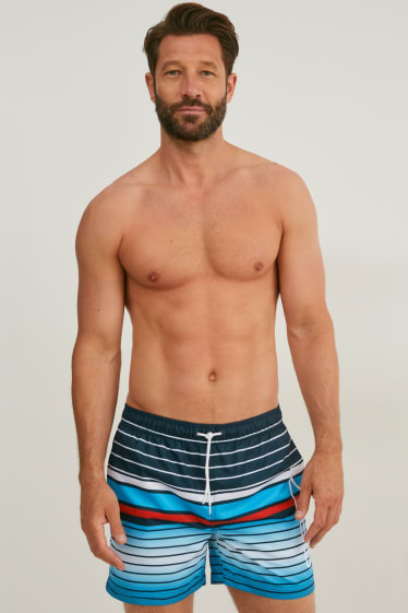 Hommes - Short de bain - bleu foncé