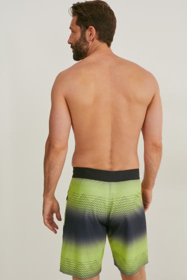 Hommes - Short de bain - jaune fluo