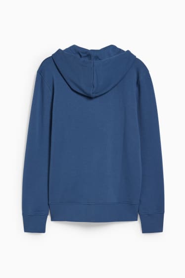 Men - Zip-through sweatshirt with hood - blue