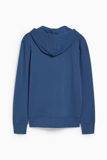 Hommes - Sweat à capuche - bleu