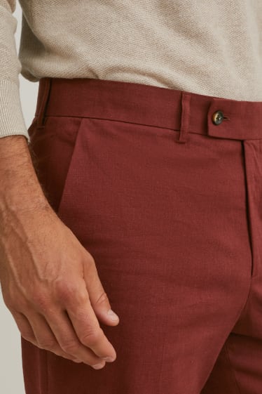 Hommes - Pantalon de costume - Flex - LYCRA® - marron