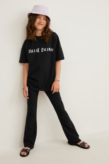 Kinderen - Billie Eilish - set - T-shirt en broek - zwart
