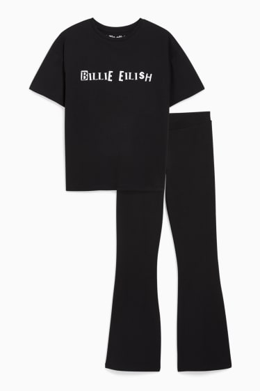 Enfants - Billie Eilish - ensemble - T-shirt et pantalon - noir