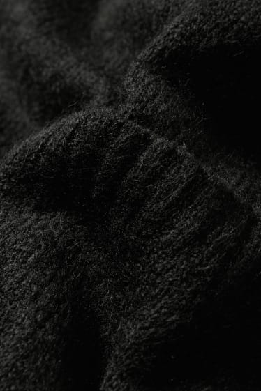 Femei - Cardigan tricotat  - negru