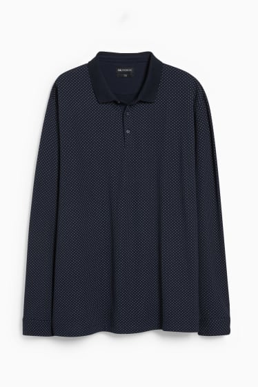 Hommes - Polo - 4 Way Stretch - Flex - LYCRA® - bleu foncé
