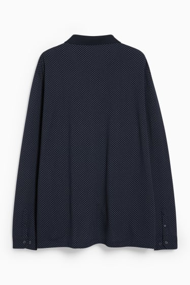 Hommes - Polo - 4 Way Stretch - Flex - LYCRA® - bleu foncé