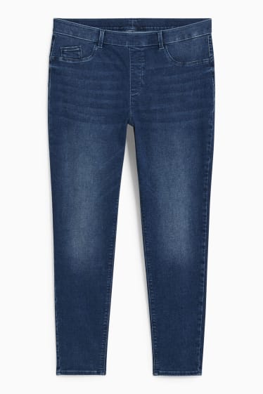 Femmes - Jegging jean - mid waist - LYCRA® - jean bleu foncé