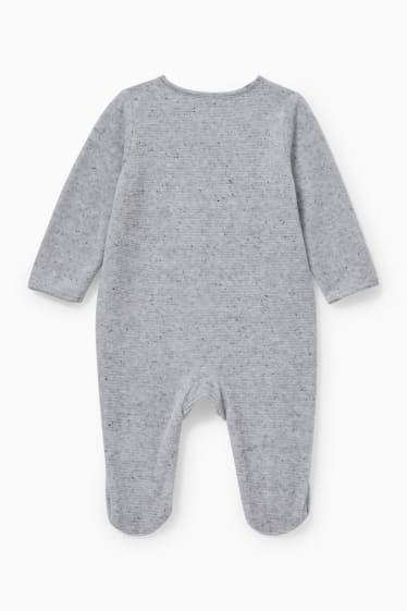 Bebeluși - Pijama salopetă bebeluși - gri deschis